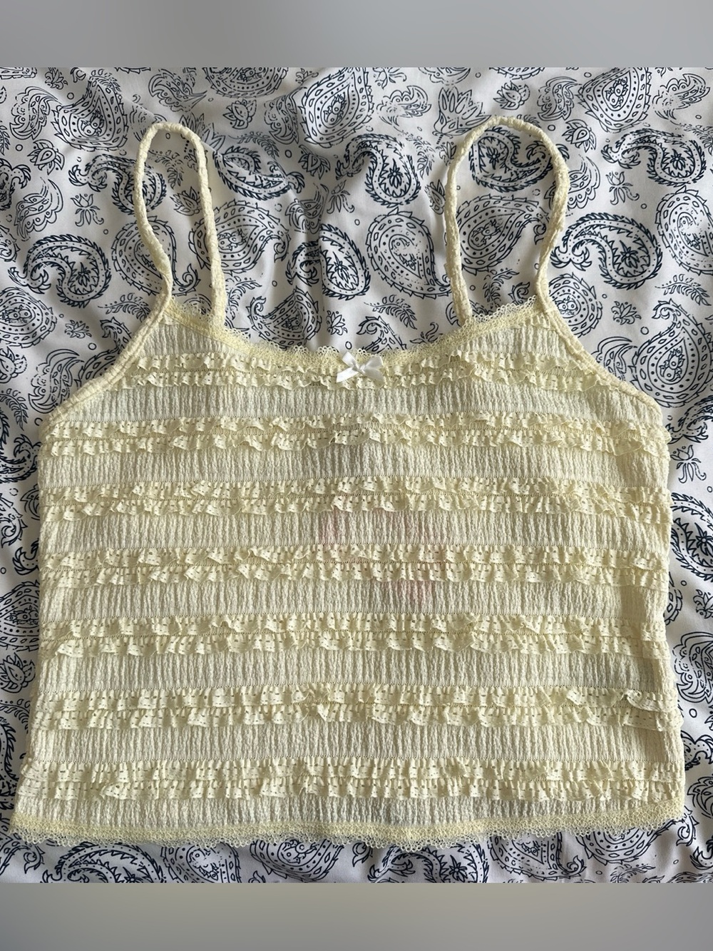 Yellow Lace Cami